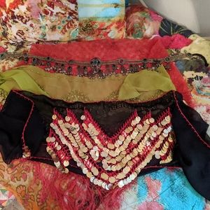 Belly Dancing Scarves and Belt